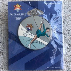 2002 Olympics Salt Lake Official Figure Skating Enamel Pin
